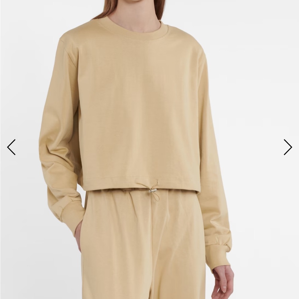THE FRANKIE SHOP Drawstring cotton terry sweatshirt! Gorgeous!